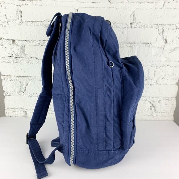 Kipling Nylon Harper Blue Expandable Backpack Large Travel Bag main image 12